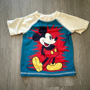 Junk Food 2T Mickey Mouse swim and sun shirt and rash gaurd